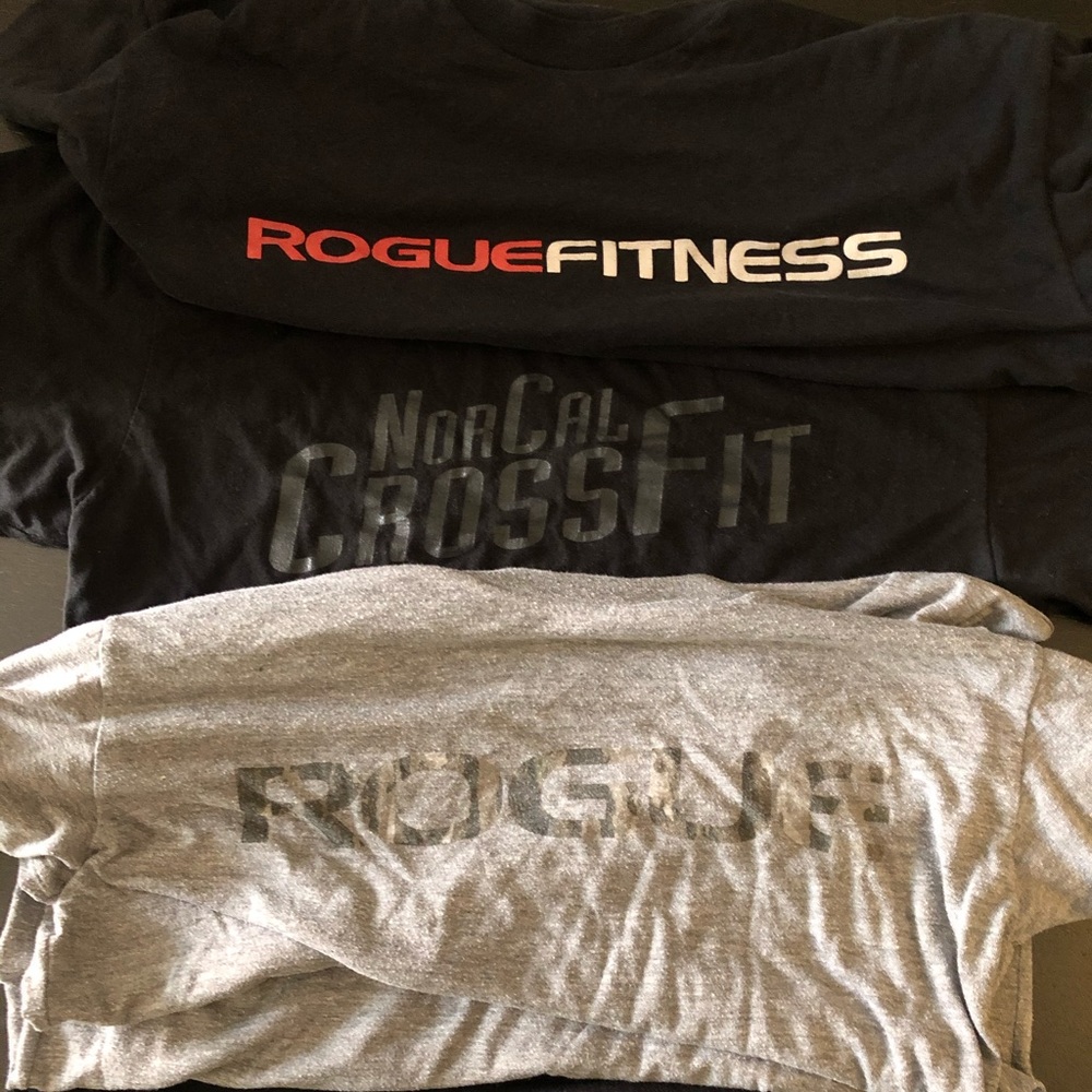 3 crossfit t shirt lot sz M